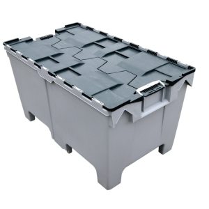 1000x600x540 Eurosize Lidded Tote Box  - Grey