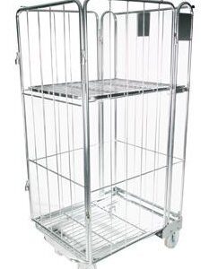 4-Sided Nestable Roll Cage Container
