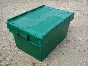 400x300x265 Attached Lidded Crate - Tote