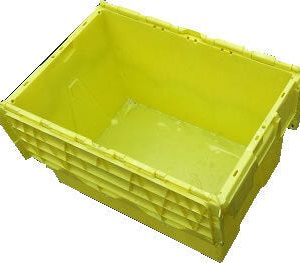 600x400x350 Attached Lidded Crate Tote (Pack of 4)