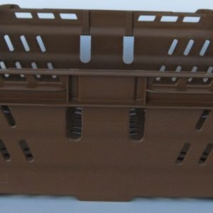 600x400x200 Bale Arm Crate Brown 35 Ltr