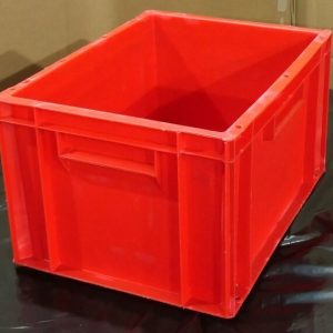 400x300x235 Eurobox Solid - RED - Pre Owned - Pk of 6
