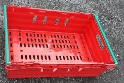 600x400x200 Bale Arm Crate 35 Ltr  Red - Packs of 10
