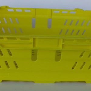 600x400x200 Bale Arm Crate Yellow Blk Arms - Packs of 10
