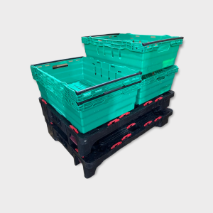 600x400x200 Bale Arm Crate-Green - packs of 10