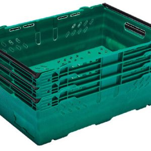 400x300x180 Bale Arm Crate - Half Size - Green (pk14)