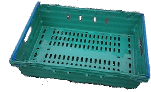 600x400x200 Green - Bale Arm Crate 35 Ltr
