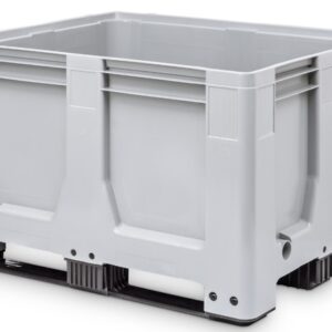 Grey - Solid walls - Solid bottom - Skids