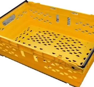 Maxinest bale arm crate yellow 600x400x250