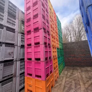 Dolav pallet boxes heavy duty plastic pallet box 610L